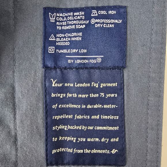 London Fog Limited Edition Trench Coat Removable Zipout Plaid Lining & Scarf 14P - Picture 12 of 13